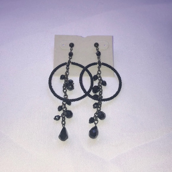 Black Velvet choker and matching earring set. - Picture 3 of 5